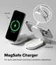 Док-станция Ringke Qi2 25W 3-in-1 Magnetic Wireless Charging folding Stand Charger White (CS1202RS) - изображение 7