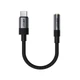 Аудиоадаптер ACEFAST J12 USB Type-C → 3.5 мм (AUX) для наушников, 15 см, черный - изображение 1