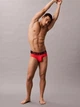 Набор трусов брифов мужских хлопковых Calvin Klein NB3610(Black-Turbulence-Vermillion Brown) L 3 шт Микс (014056448655) - изображение 4