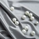 Тканина трикотаж SILKY 160 г/м2 ширина 175 см преміальна блискуча тканина для легінсів і топів сіра - зображення 4