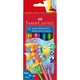 Карандаши цветные Faber-Castell акварельні , 12 кольорів + пензлик (114413) (1407) - изображение 1