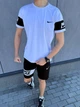 Костюм чоловічий шорти і футболка Nike і 2 пари шкарпеток білий M - изображение 2