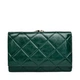 Гаманець жіночий натуральна шкіра Genuine Leather зелений 41088 green - изображение 1