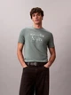 Футболка хлопковая длинная мужская Calvin Klein 4RE887G-PNO(Autumn Green) M Полынь (132282014948) - изображение 1