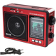 Радиоприемник портативный Golon RX-006UAR с аккумулятором, USB, MicroSD, 250х167х85мм Red - изображение 8
