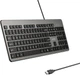 Klawiatura przewodowa Unitek SlimTap Ultra Light USB Space Grey (T052AGY01-US) - obraz 3