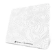 Скляна ігрова поверхня ATTACK SHARK CM05 410x310Х5 мм, WHITE CONTOUR/БІЛИЙ В СМУЖКУ (CM05WC) - изображение 1