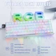 Механічна клавіатура Attack SHARK X68MAX HE Magnetic Switch, 8K, Металевий корпус, RGB, Win/Mac OS, УКР/АНГЛ, White Contours/Біла в смужку (X68MAXSWС) - изображение 4