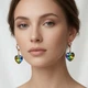 Сережки "Кришталеве серце" з кристалом Swarovski Xuping - зображення 3