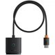 Переходник HUB Baseus AirJoy Series 2in1 HDMI to HDMI/HDMI (B01331105) Cluster Black - изображение 3