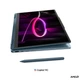 Ноутбук Lenovo Yoga 7 2-в-1 14AGP11 (83TD0085RM), AMD Ryzen AI 7 445 / 14" / OLED / Touch / RAM 24 ГБ LPDDR5X / SSD 1 ТБ / AMD Radeon 840M / Без ОС / Бірюзовий - изображение 10