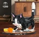 Конструктор 3D Xbert 66097 Чорно-білий кіт на підставці Cow Cat, 1200 деталей, блочна інтер'єрна модель - зображення 2