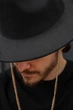 Мужская Шляпа Fedora Black С Цепочкой Without - (397099) - изображение 3