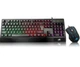 Клавіатура провідна + миша LED GAMING KEYBOARD M 710 для ПК та ноутбука, чорна - зображення 4