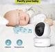 Видеоняня Baby Monitor SM650 с 5-дюймовым монитором, двусторонней связью и ночным видением - изображение 2