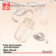 Пляшечка Gb Baby Anti-Colic PPSU, соска із захистом від задухи, пляшечка для молока, як у грудей, пляшечка з гравітаційною кулькою, серія Platinum, сірий колір - зображення 4