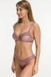Комплект белья push-up и бразилианы 9373 Balaloum сливовый 80D/L - изображение 2