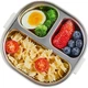 Термоконтейнер для обеда Rikang, детский поднос с отделениями и миска для детского питания, ланч-бокс из нержавеющей стали для учеников начальной школы, C1016 Изумрудно-зеленый - изображение 2