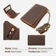 Кошелек мужской кожаный для карточек Vintage leather-20439 Коричневое - изображение 13