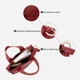 Сумка кросс-боди через плечо женская из натуральной кожи средняя Vintage leather-20405 Красная - изображение 4