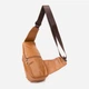 Сумка слинг через плечо мужская из натуральная кожи Vintage leather-20404 Рыжяя - изображение 3