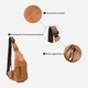 Сумка слинг через плечо мужская из натуральная кожи Vintage leather-20404 Рыжяя - изображение 7