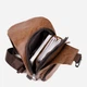 Сумка слинг через плечо мужская Vintage leather-20573 Рыжяя - изображение 6