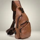 Сумка слинг через плечо мужская Vintage leather-20573 Рыжяя - изображение 16