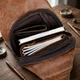 Сумка слинг через плечо мужская Vintage leather-20561 Светло-коричневая - изображение 14