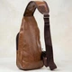 Сумка слинг через плечо мужская Vintage leather-20561 Светло-коричневая - изображение 16