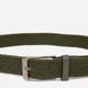 Ремень мужской тканевый Vintage leather-20527 105 см Оливковый - изображение 4