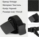 Ремень мужской тканевый Vintage leather-20540 115 см Черный - изображение 13