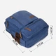 Рюкзак мужской тканевый 20 л вмещает формат А4 Vintage leather-20613 Синий - изображение 9