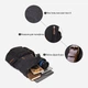 Рюкзак мужской тканевый 19 л вмещает формат А4 Vintage leather-20608 Черный - изображение 8