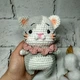 М'яка іграшка ручної роботи в'язана амігурумі Hand Made Котик 14 см 202-80-9 - зображення 2