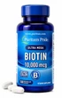 Биотин Puritan’s Pride, Biotin 10000 мкг, 100 капсул - изображение 1