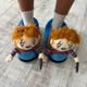 Текстильні закриті капці-обіймашки Chucky 3D «Good Guys» — пухнасті домашні напівчоботи в стилі фільмів жахів 35 - зображення 1