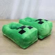 М'які домашні плюшеві капці-іграшки Кріпер (Creeper) з гри Майнкрафт (Minecraft), зелені кімнатні шльопанці 38 - зображення 5