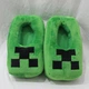 М'які домашні плюшеві капці-іграшки Кріпер (Creeper) з гри Майнкрафт (Minecraft), зелені кімнатні шльопанці 38 - зображення 6