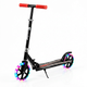 Самокат двухколесный складной с светящимися колесами 200мм Scooter Stripe 2017 Black-Red - изображение 1