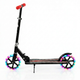 Самокат двухколесный складной с светящимися колесами 200мм Scooter Stripe 2017 Black-Red - изображение 2