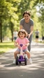 Детский толокар беговел музыкальный Xinbaodi Baby Go 169 возраст от 1 года Pink-Violet - изображение 6