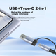 Хаб Acer Type-C USB 3.0 SD/TF картрідер 5-в-1 - зображення 5