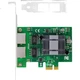 Мережева карта FLYBISH NA571-T2M PCI-E X1 Gigabit з двома портами для настільних комп'ютерів, 2 порти, м'який маршрутизатор, агрегація ROS, чіп Intel 82571 - изображение 1