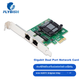 Мережева карта FLYBISH NA571-T2M PCI-E X1 Gigabit з двома портами для настільних комп'ютерів, 2 порти, м'який маршрутизатор, агрегація ROS, чіп Intel 82571 - изображение 4