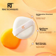 Пуховки Real Techniques Magic Orange Powder Puff, 2 шт., для пудры, тональной основы и фиксации макияжа. - изображение 10