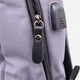 Рюкзак мужской тканевый вмещает формат А4 Vintage leather-20628 Серый - изображение 7