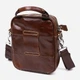 Сумка на пояс бананка мужская из натуральная кожи Vintage leather-20478 Коричневая - изображение 3