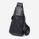 Сумка слінг через плече чоловіча з натуральної шкіри Vintage leather-20672 Чорна - зображення 3