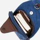 Сумка слинг через плечо мужская Vintage leather-20387 Синяя - изображение 7
